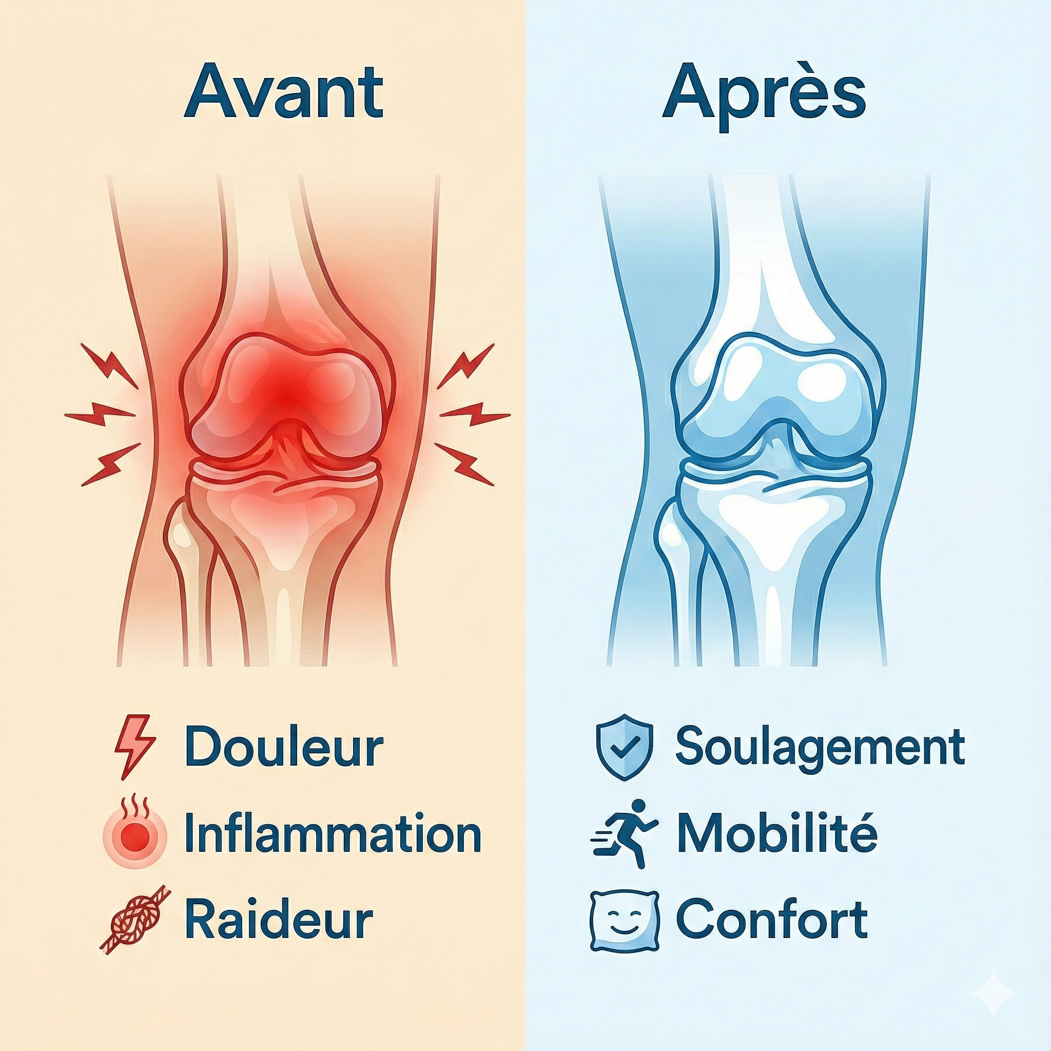 OrthoThermia™ – Masseur de Genou Chauffant Intelligent
