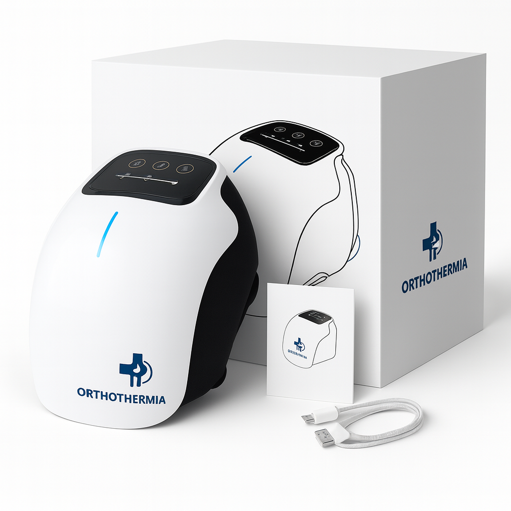 OrthoThermia™ – Masseur de Genou Chauffant Intelligent